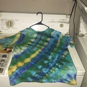 Bubble prism design tie dye shirt